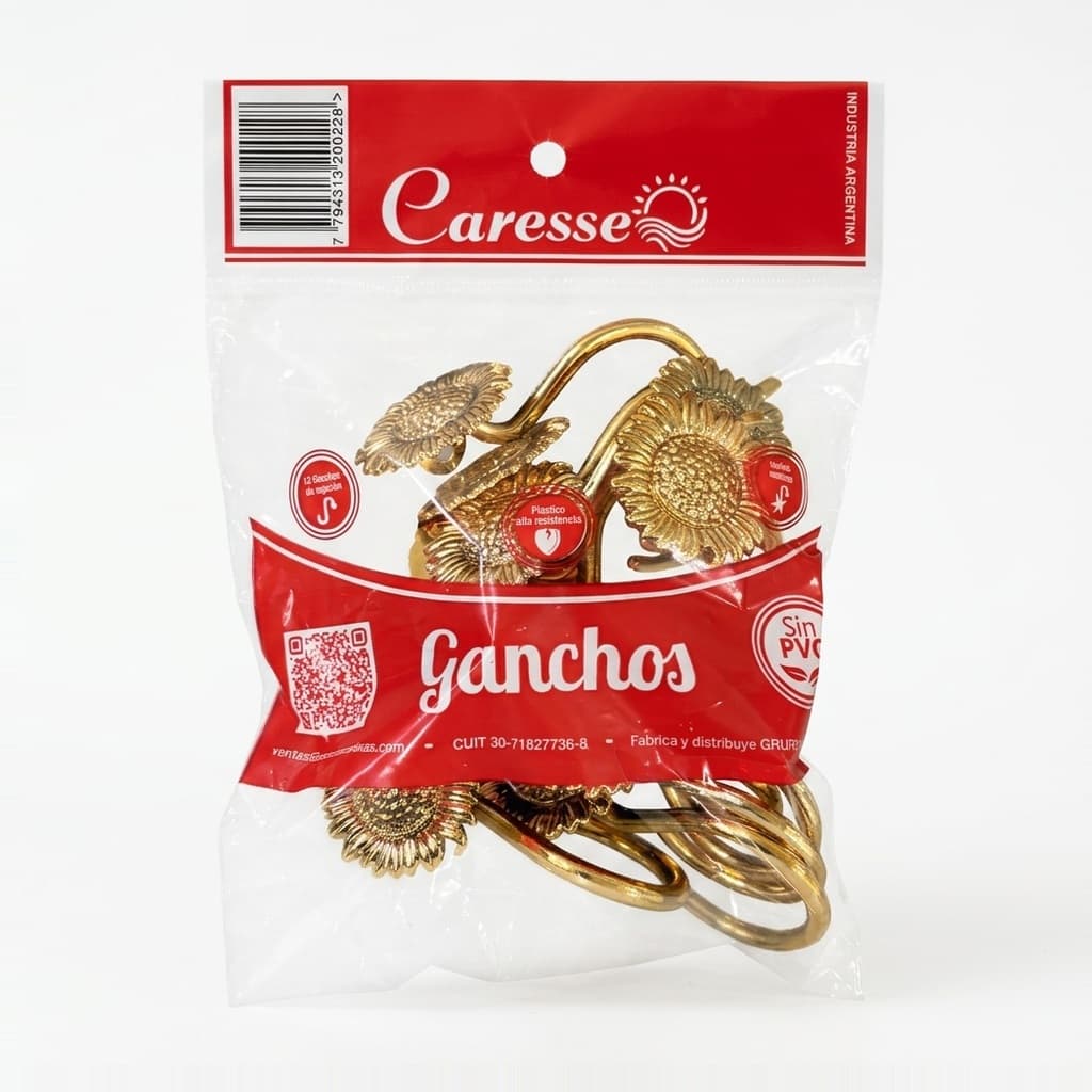 Ganchos fantasia Oro/Plata/Peltre (docena) — foto 2 de 3