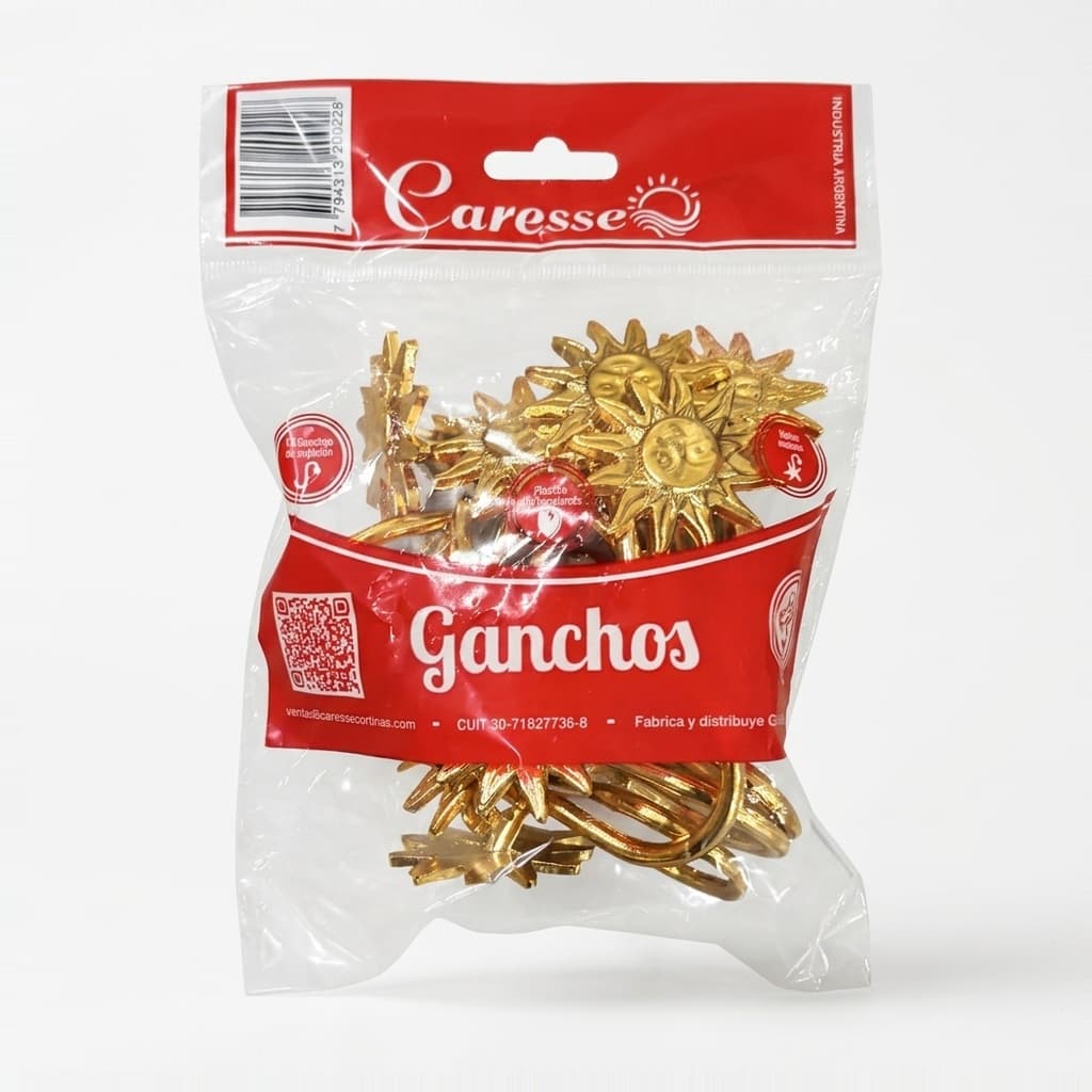 Ganchos fantasia Oro/Plata/Peltre (docena) — foto 3 de 3