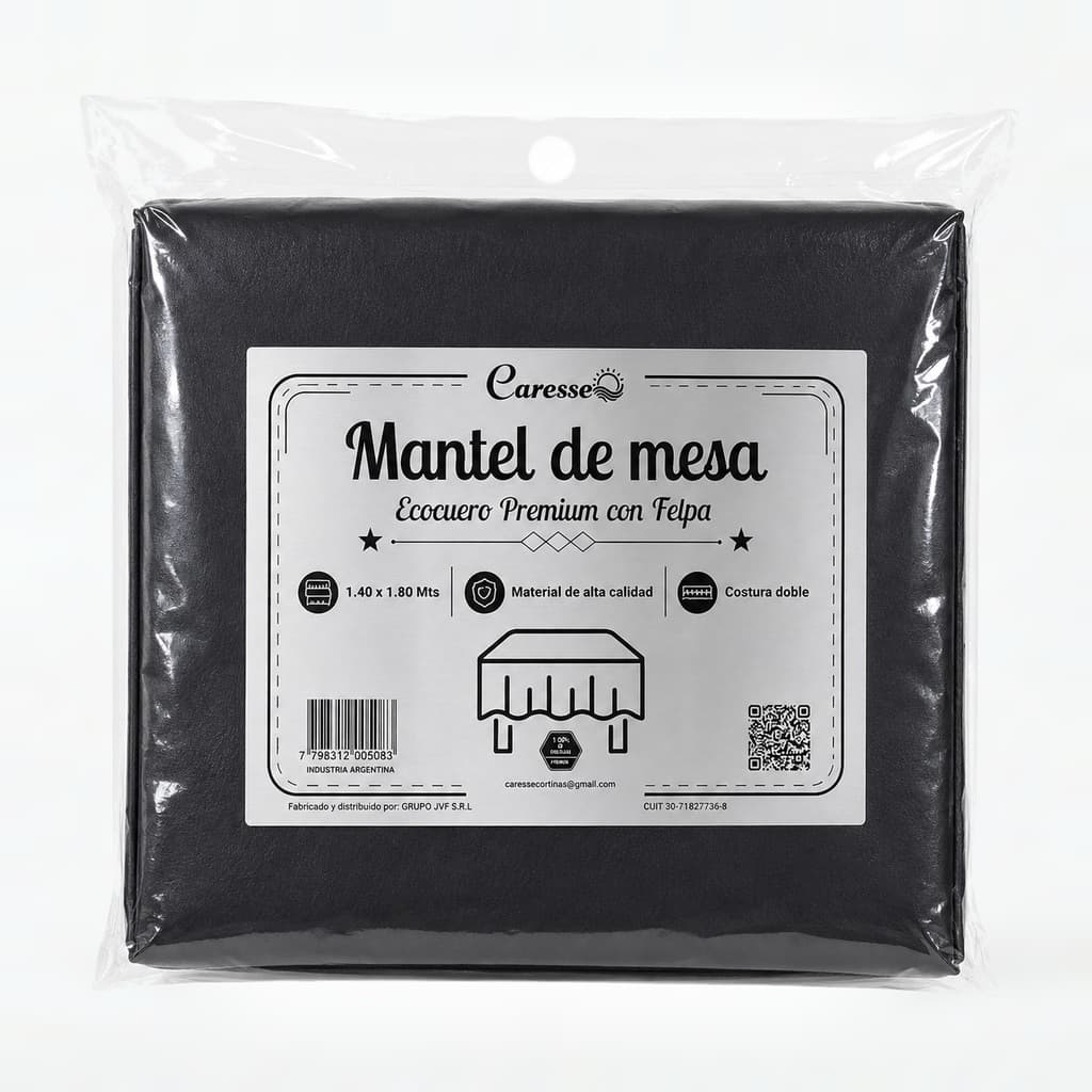 Mantel liso Ecocuero Premium 1,40 x 1,80 mts — foto 1 de 3