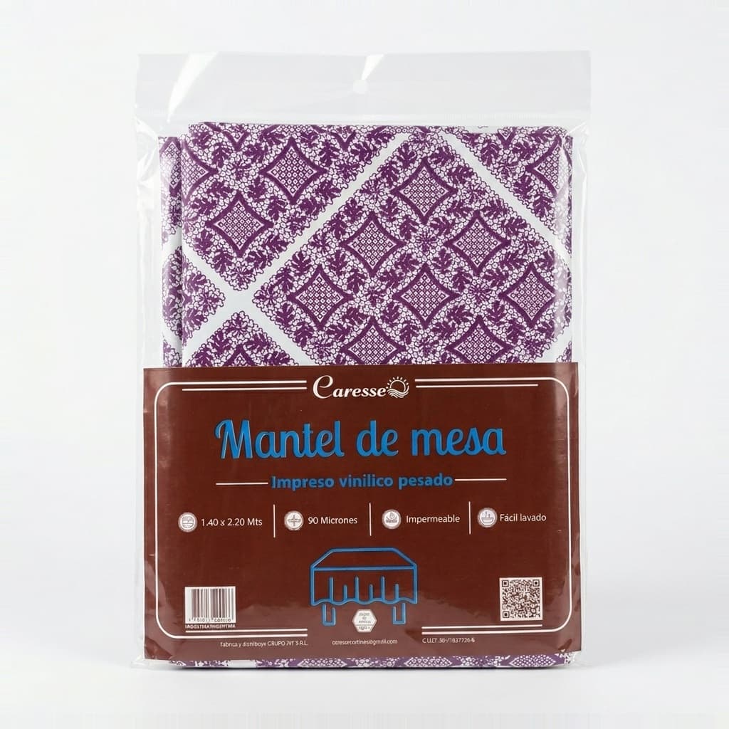 Mantel Impreso vinilico pesado (90 mic) 1,40 x 2,20 mts