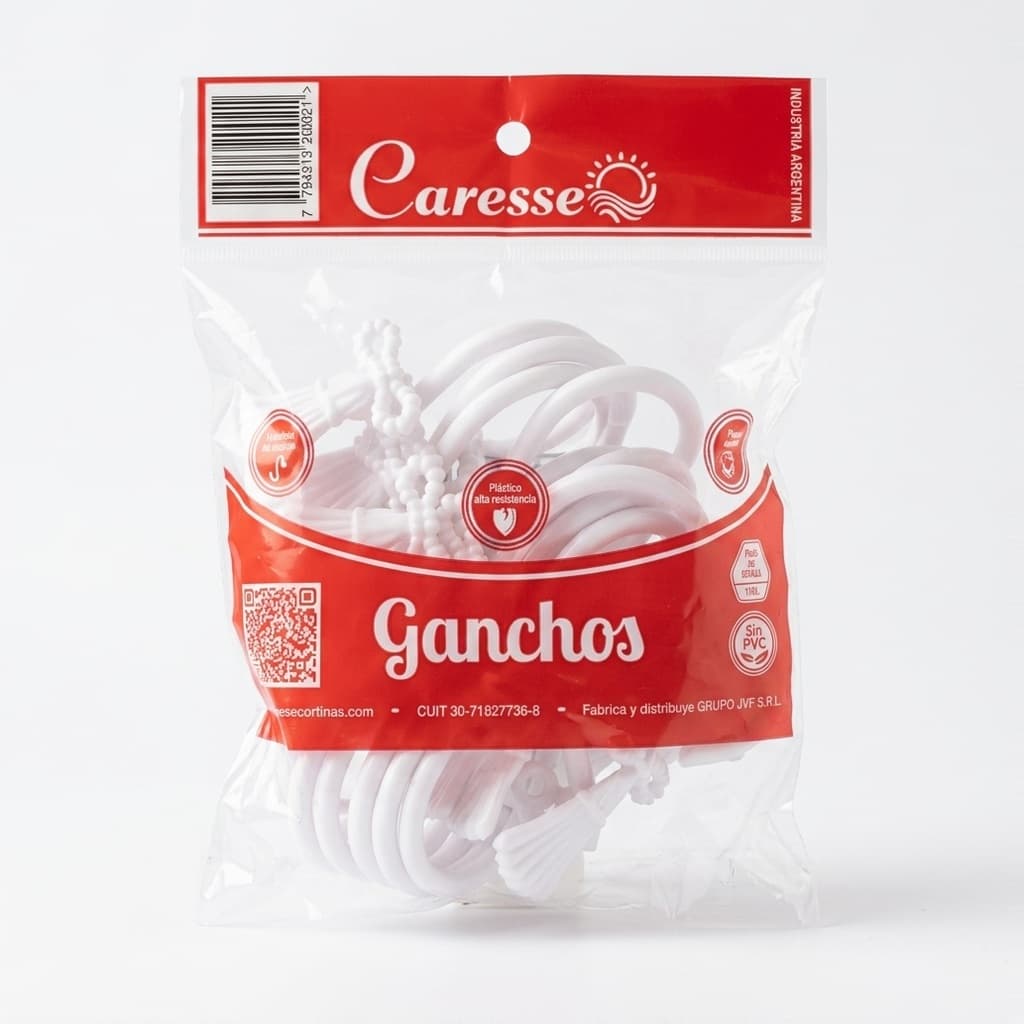 Ganchos fantasia Blanco/Beige/Nacar/Negro (docena) — foto 2 de 4