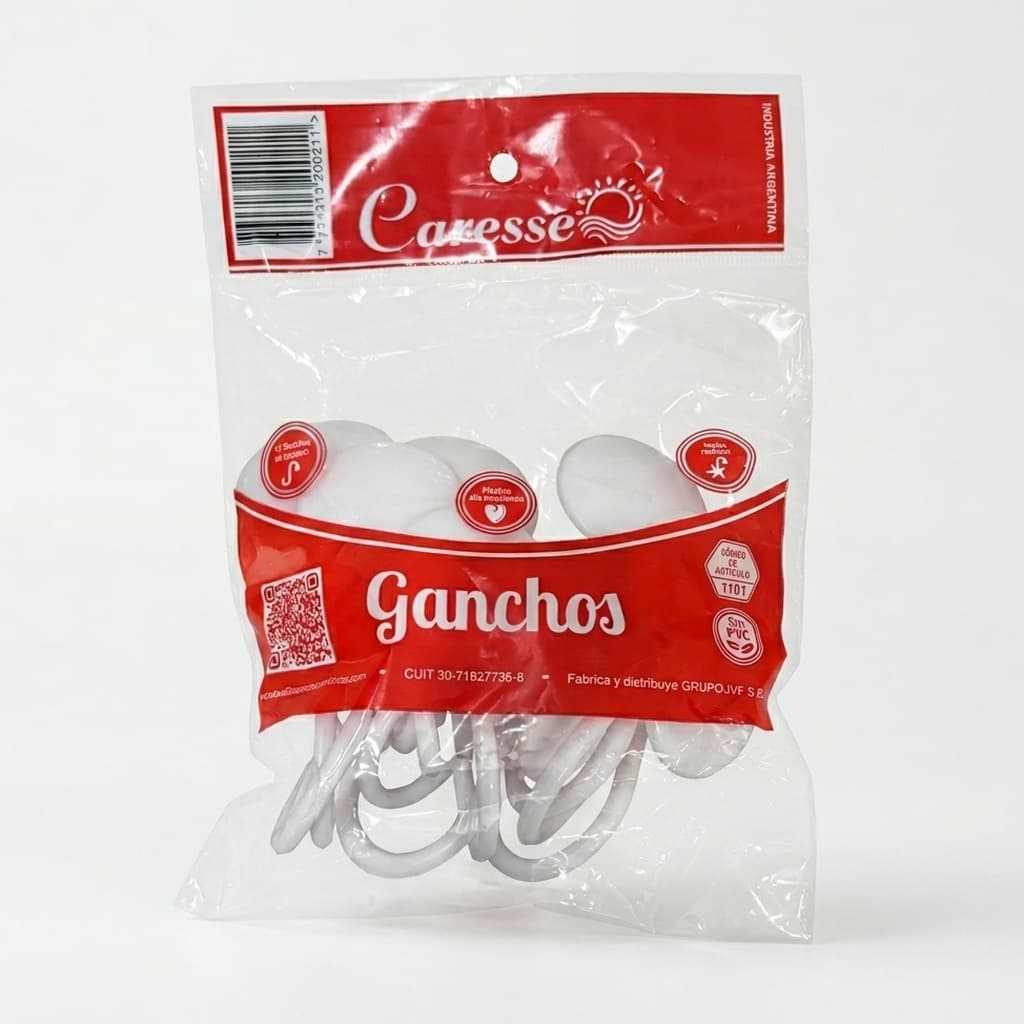 Ganchos fantasia Blanco/Beige/Nacar/Negro (docena) — foto 4 de 4